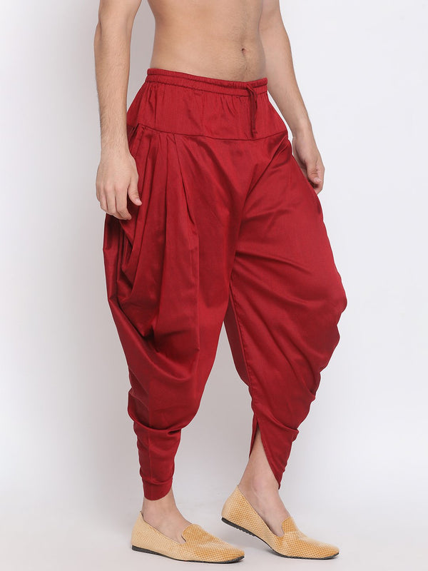 Men's  Solid Dhoti Pant - Vastramay