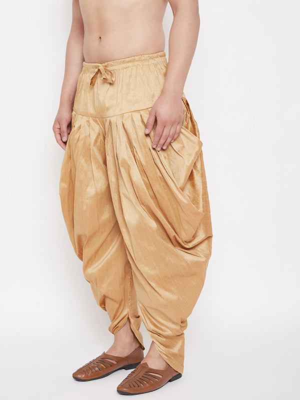 Jashvi Men's Rose Gold Dhoti Pants