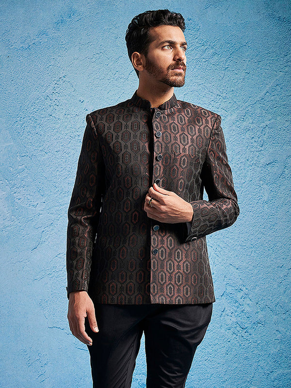 Jashvi Men's Rust - Jodhpuri