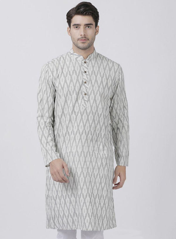 Men's White Pure Cotton Kurta