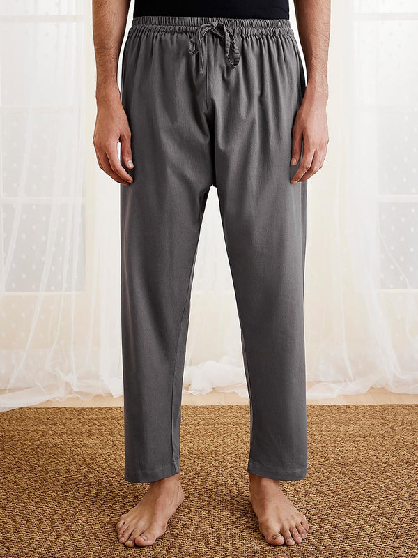 Jashvi Men's Grey Cotton Pyjama