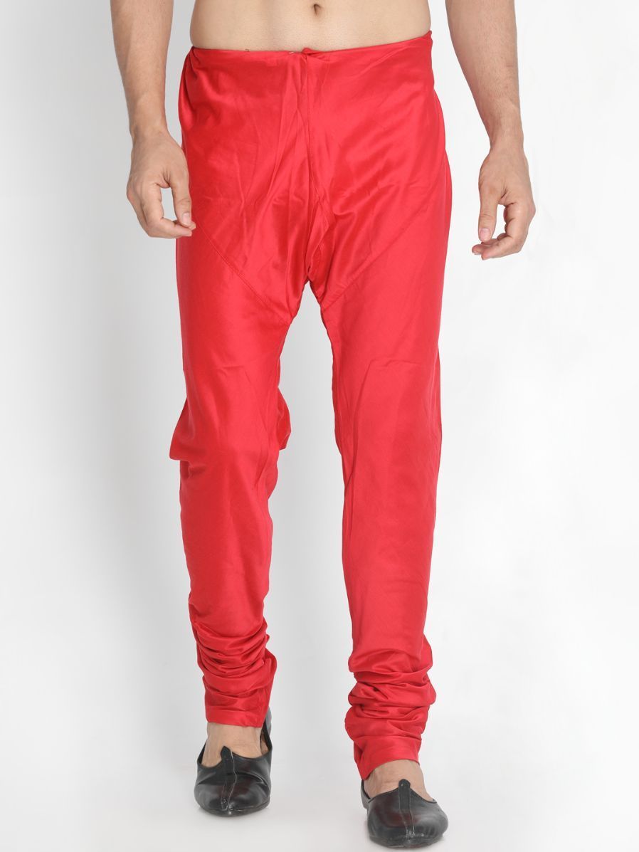 Men's Red Cotton Blend Pyjama