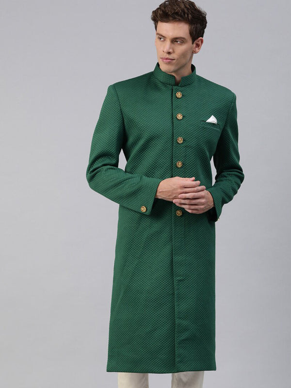 Jashvi Men's Green Sherwani