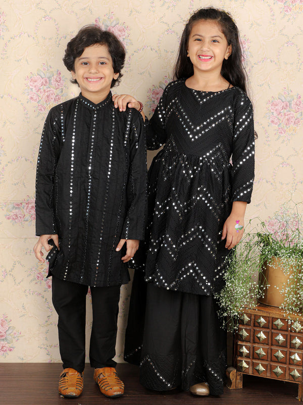 Viscose Black Mirror Traditional Sibling Set