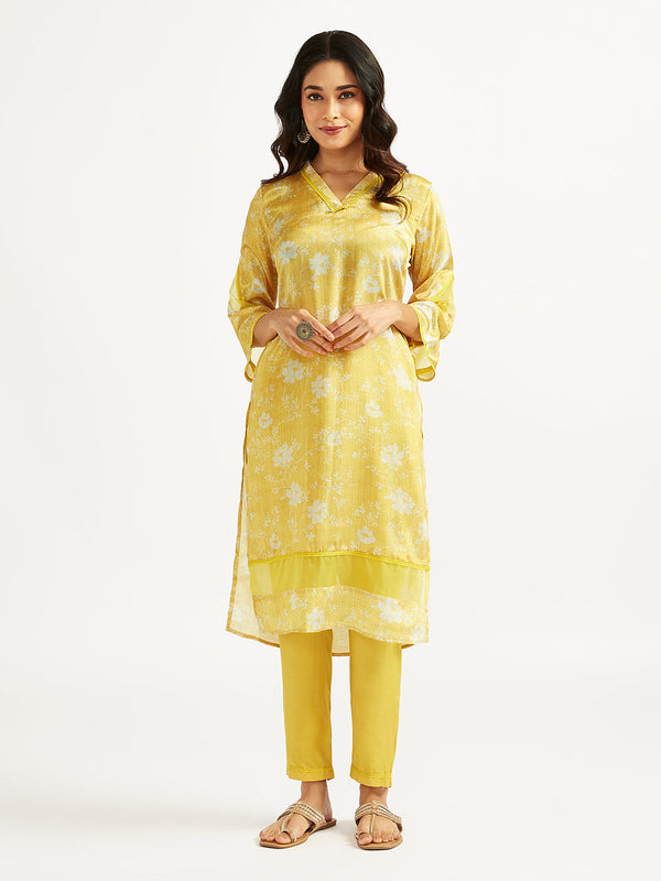 Jashvi Women's Yellow Kurta Set