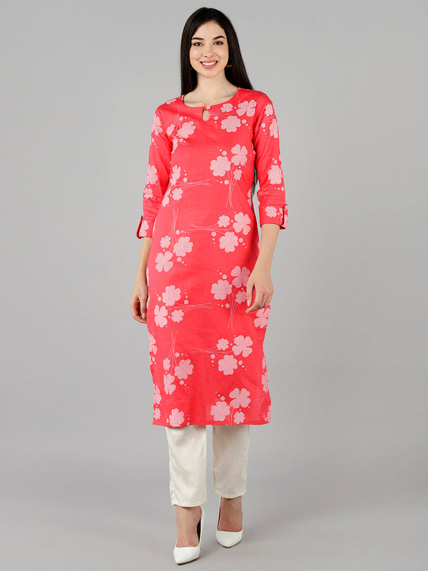 Women's Ahika Cotton Printed Kurta - Ahika