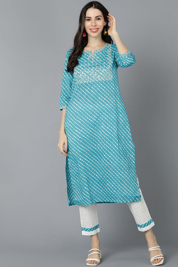 Women's Ahika Cotton Printed Kurta - Ahika