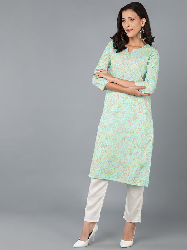 Women's Cotton Ethnic Printed Kurta - Ahika