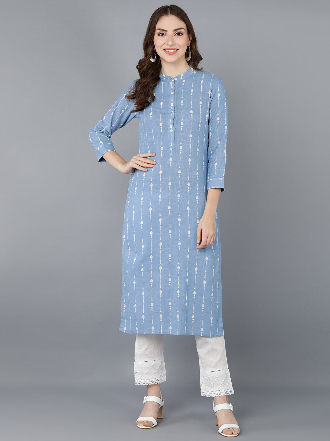 Women's Ahika Cotton Printed Kurta - Ahika