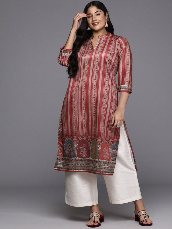 Women Printed Gotta Patti Velvet Kurta