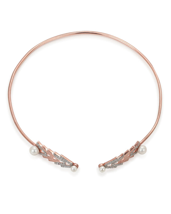 Women's Rose Gold Plated Brass Necklace - Voylla