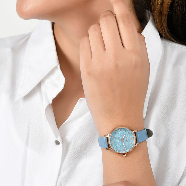 Voylla Light Blue Dial Analog Watch - Voylla