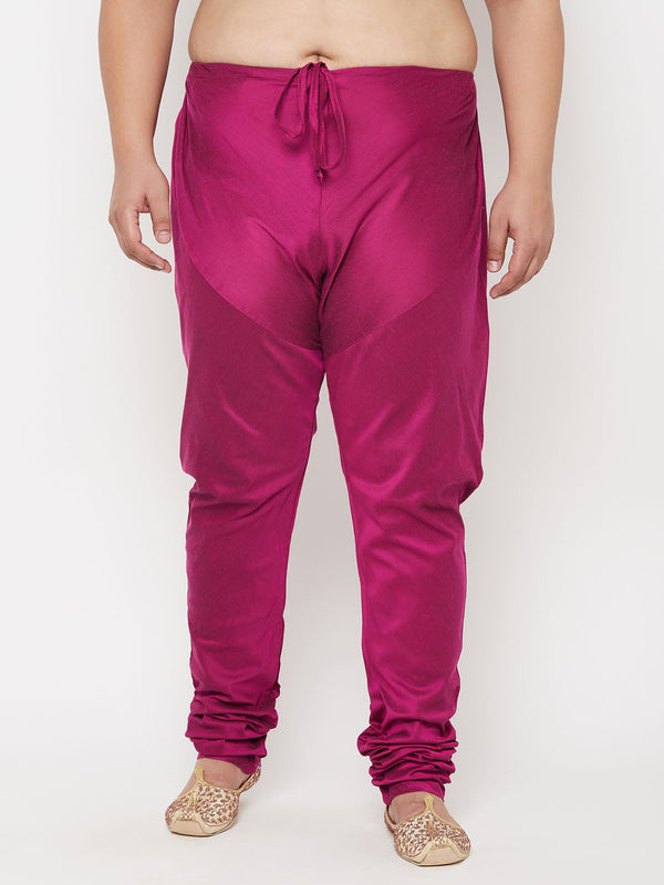 Jashvi Men's Plus Size Fuchsia Pyjama