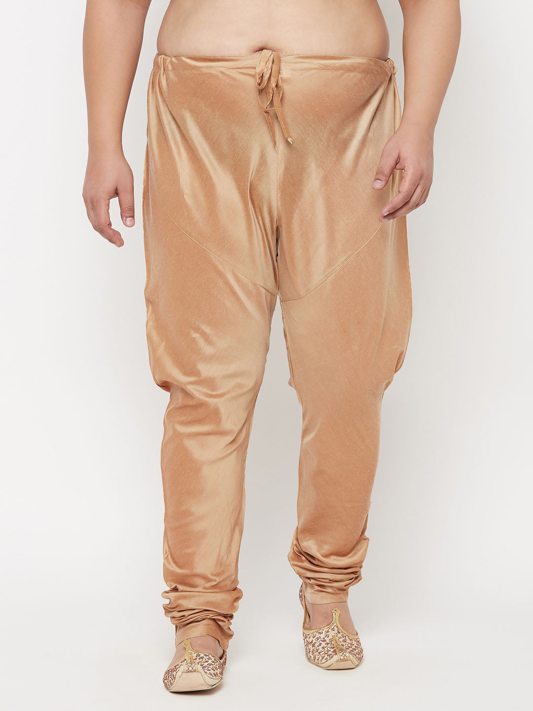 Men's Plus Rose Gold Viscose Blend Pyjama - Vastramay