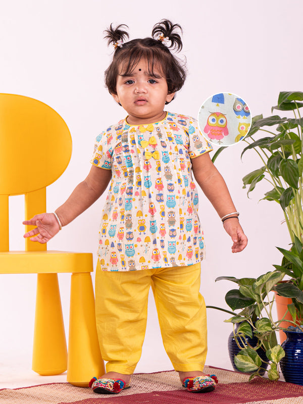 Jashvi Girls' Multi Color Kurta Set