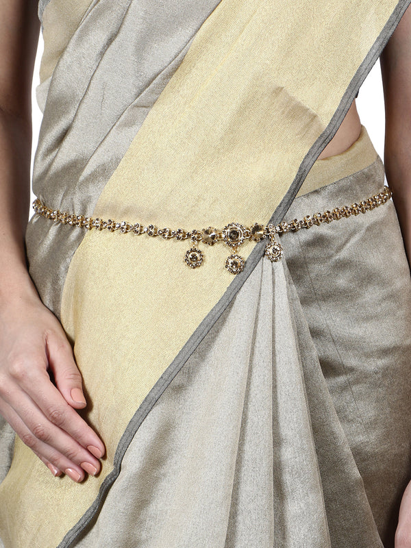 Women's Gold-Toned & Plated Beaded Kamarbandh - Anikas Creation