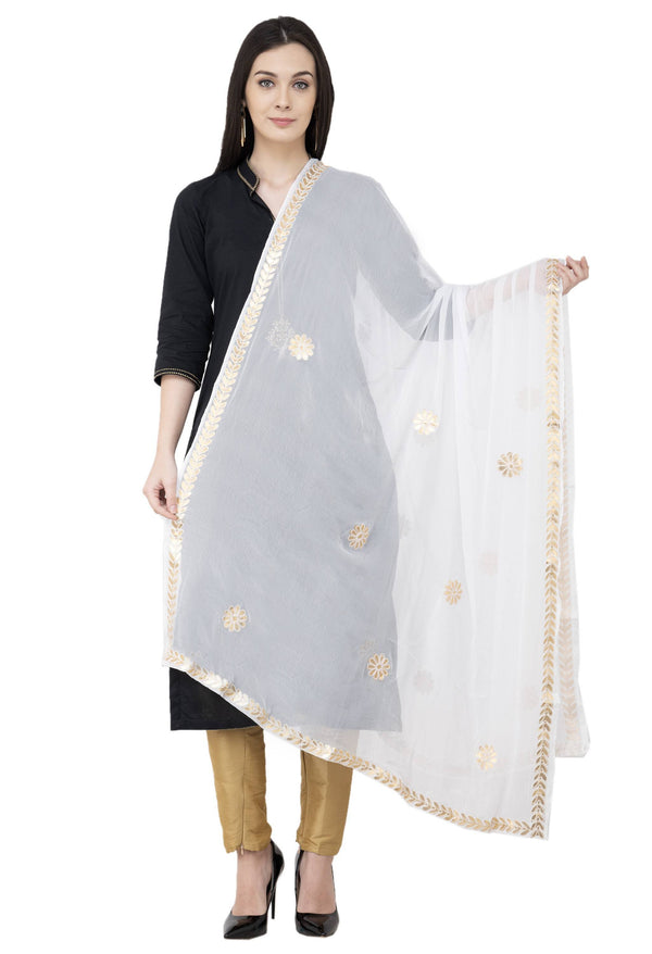 A R SILK Golden Color Fancy Silk Dupattas and Chunnis