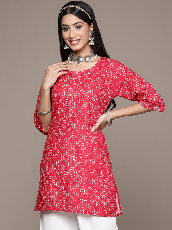 Women's Cotton Straight Kurta - Ziyaa