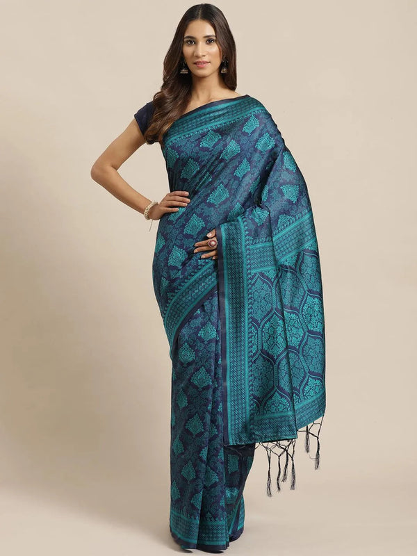 Blue Woven Design Silk Saree - Jashvi