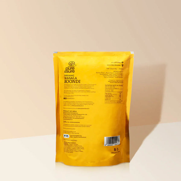 Organic Masala Boondi-200 g-Pure & Sure