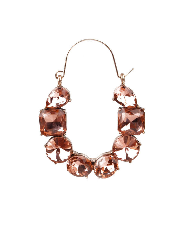 Women's Brown Hoop Earring - Odette