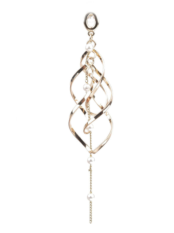 Women's Classy Gold Dangle Earrings - Odette