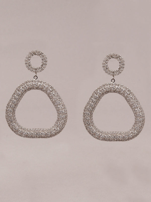 Women's White Dangle Earrings - Odette