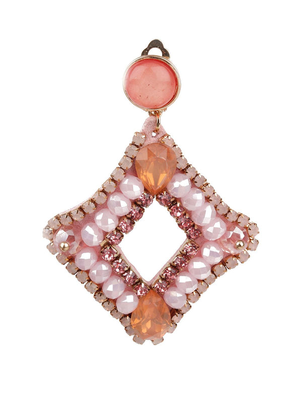 Women's Sunshine Pink Dangler Earrings - Odette