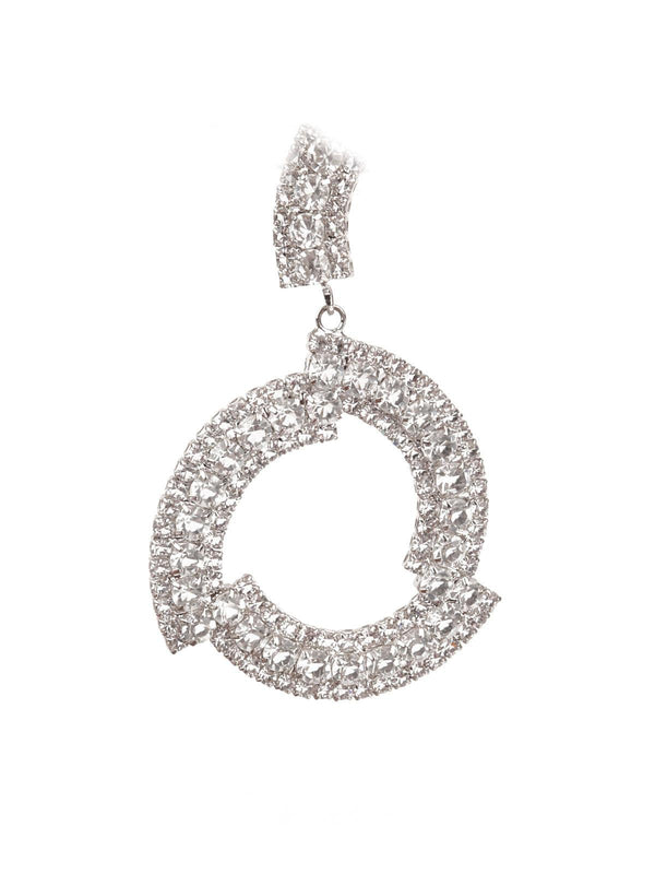 Women's Sunshine Big White Hoop Earrings - Odette