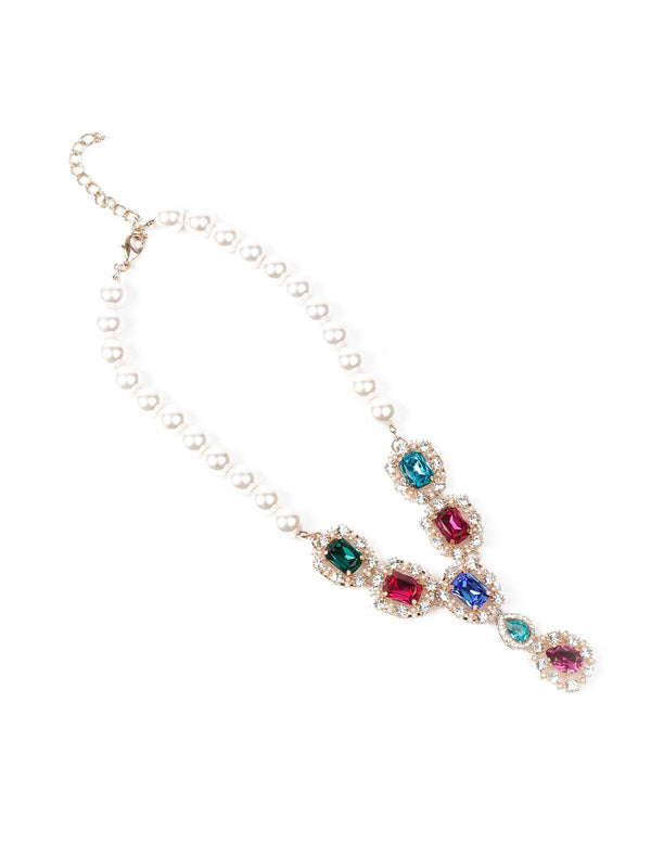 Women's Delicate Pearls Long Neckpiece - Odette