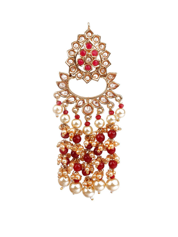 Women's Designer Red Dangler Earrings - Odette