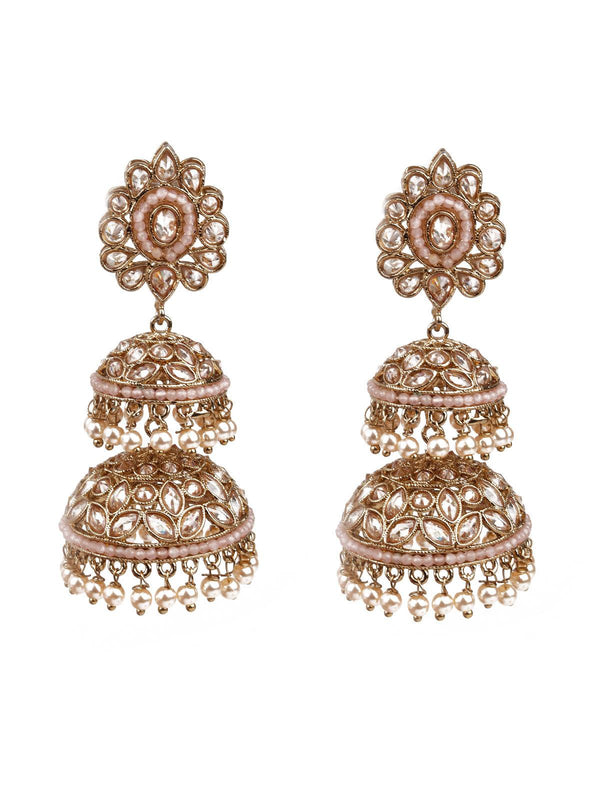 Women's Designergold Jhumki Earrings - Odette