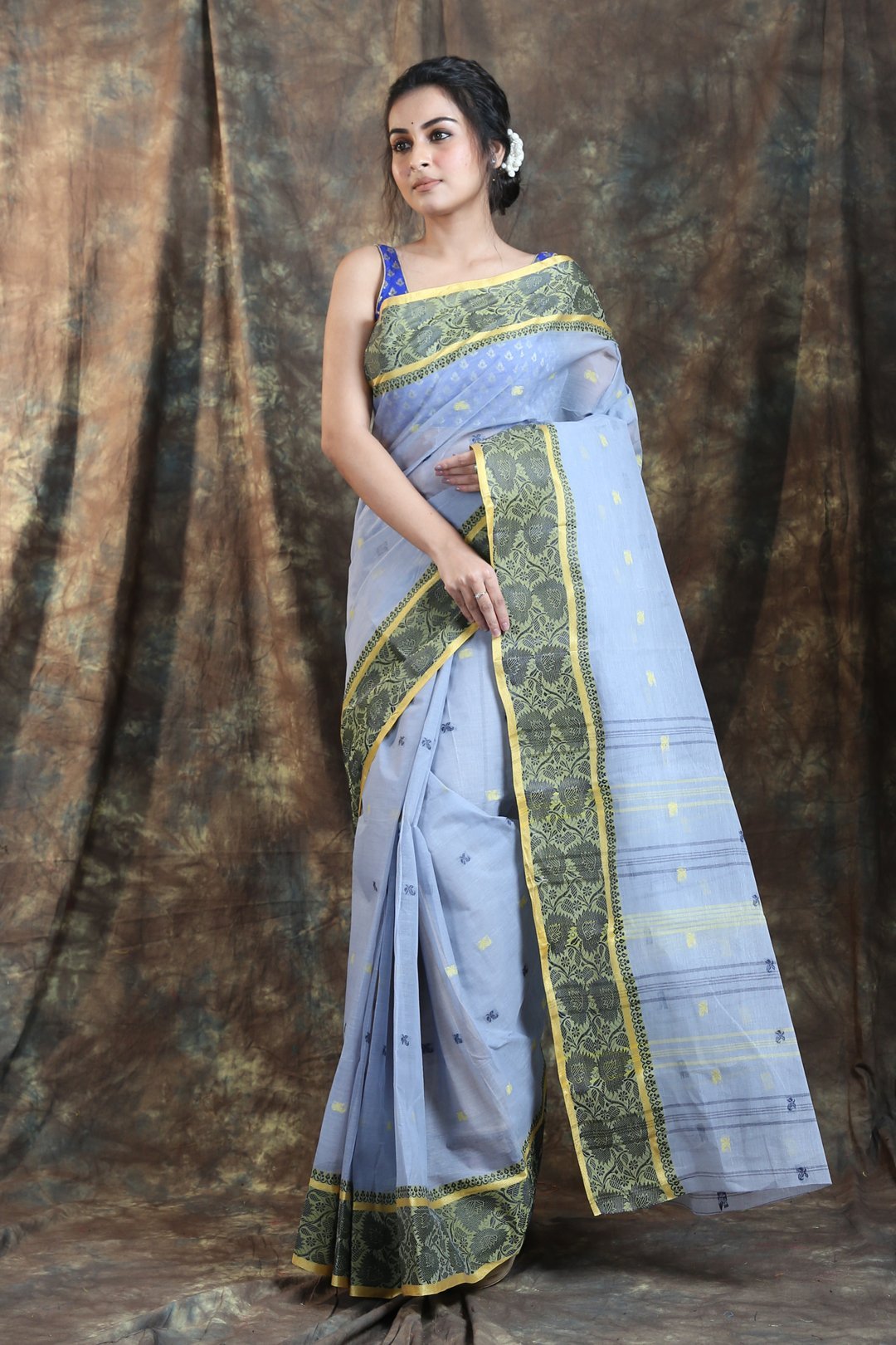 Women's Handwoven Cotton Tant Saree - Arhi