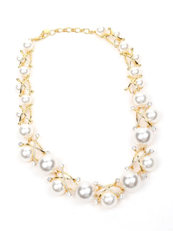 Women's Gold Stones Pearly Set - Odette