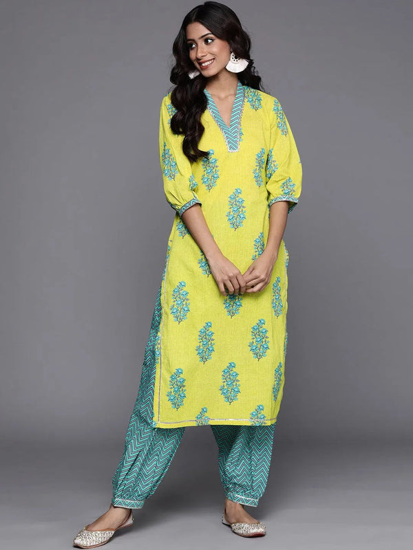 Green Striped Cotton Kurta - Jashvi