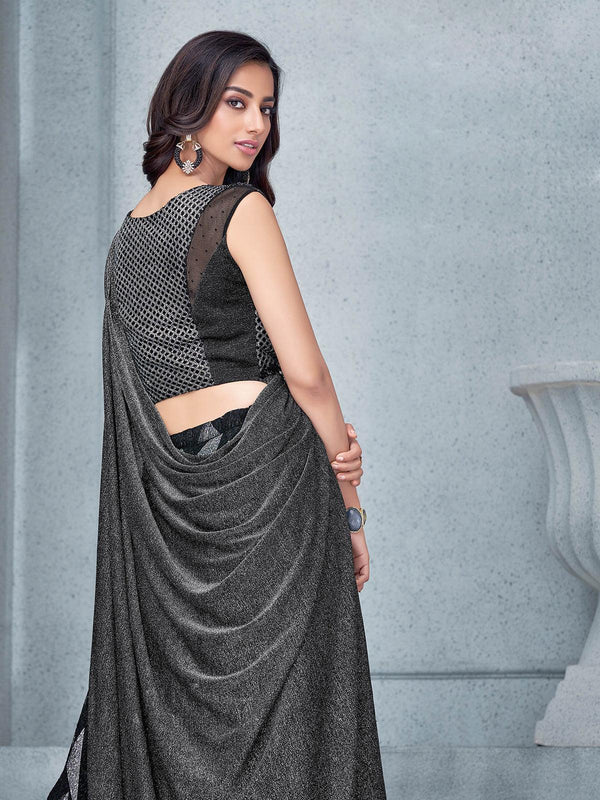 Women's Grey Fancy Lycra Designer Lehenga Choli - Odette