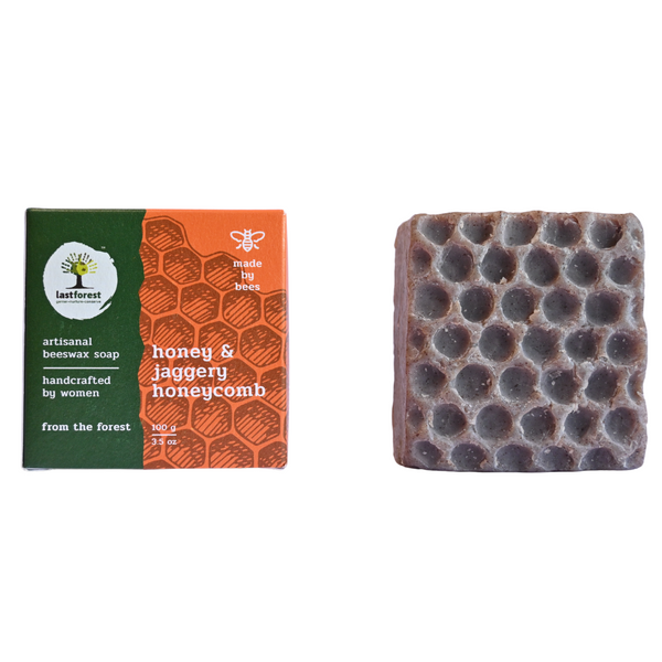 Artisanal Handmade 'Honeycomb' Beeswax Soap – Honey & Jaggery - Last Forest