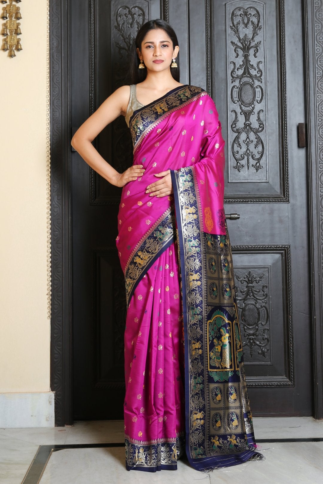 Women's Baluchori Silk Saree - In Weave Sarees