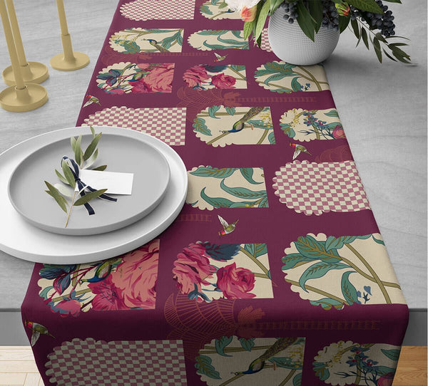 Boysenberry Signature Windows Table Runner