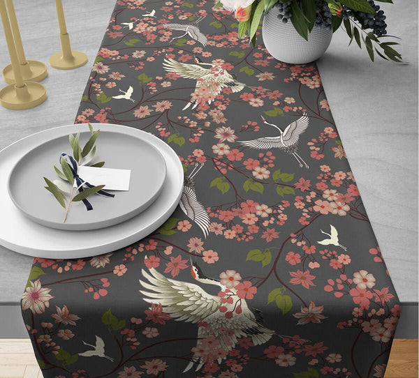 Flight of Cranes Table Runner