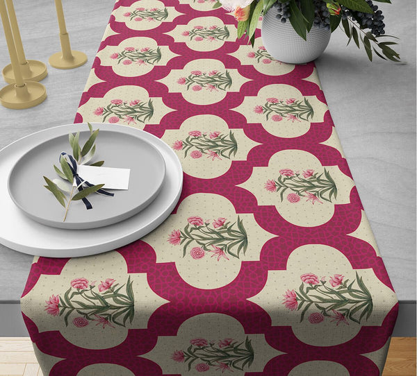 Poppy Flower Scarlet Table Runner