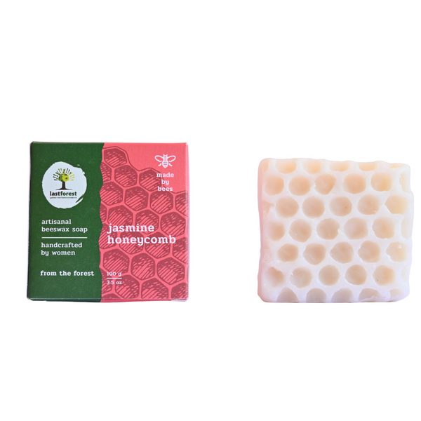 Artisanal Handmade 'Honeycomb' Beeswax Soap – Jasmine - Last Forest