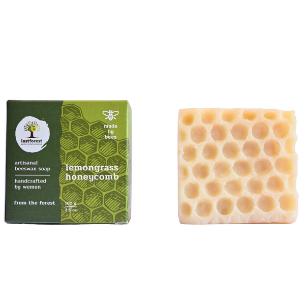 Artisanal Handmade 'Honeycomb' Beeswax Soap - Lemongrass - Last Forest