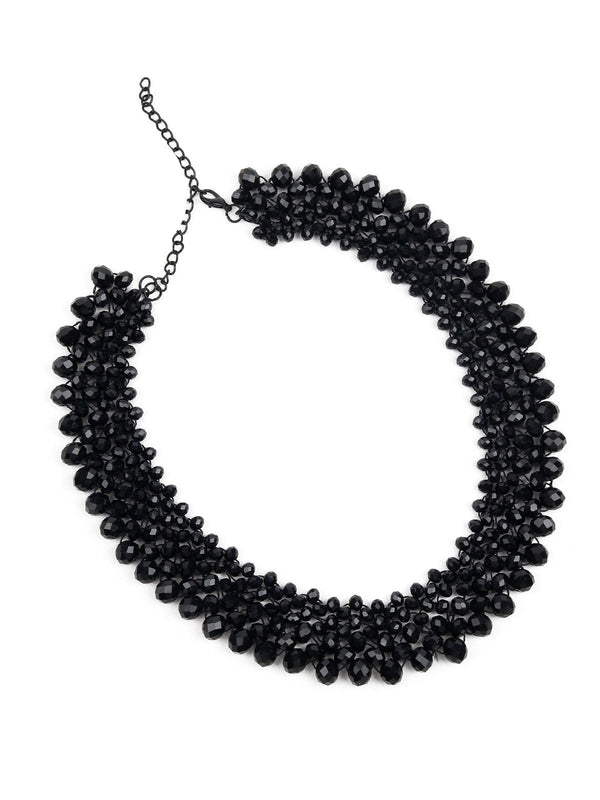 Women's Lovely Black Choker Neck Piece - Odette