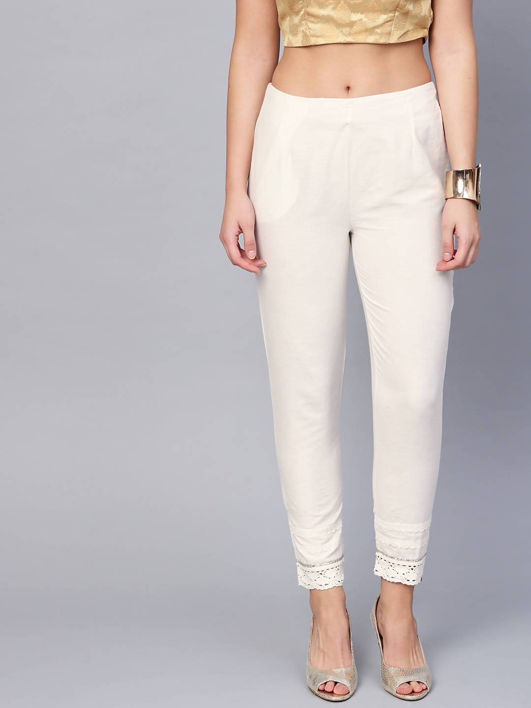 Women's Cotton Solid Straight Pants - Juniper