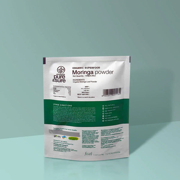 Organic Moringa Powder - 150 g-Pure & Sure