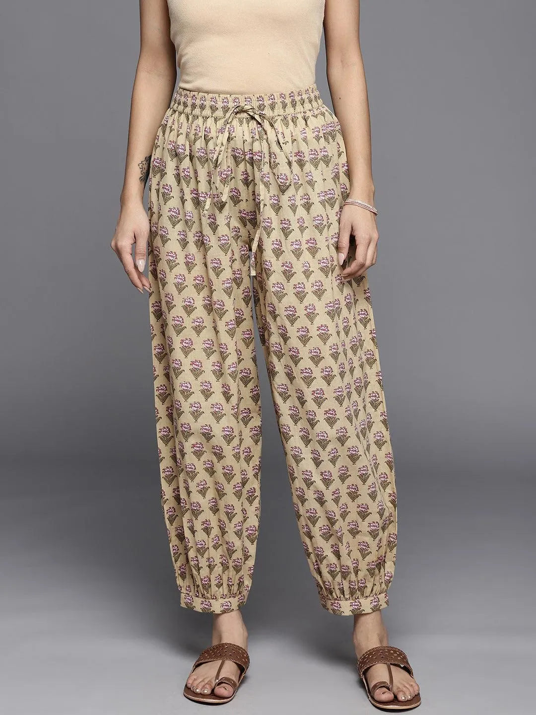 Multi Printed Cotton Salwar Pants - Jashvi