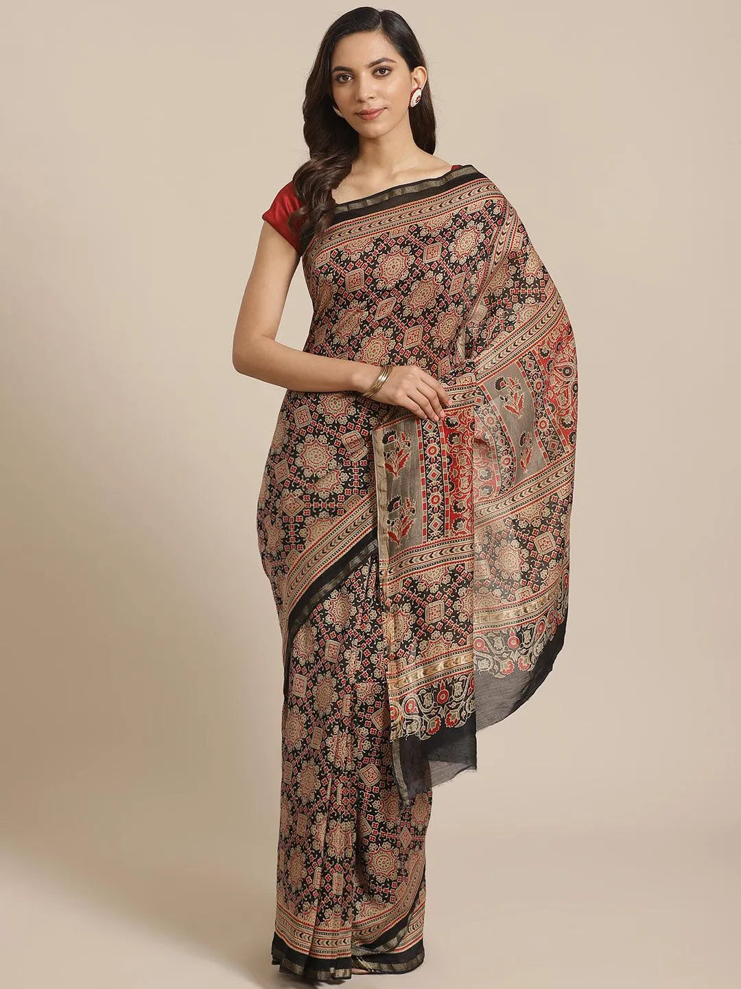 Multicoloured Chanderi Silk Saree - Jashvi