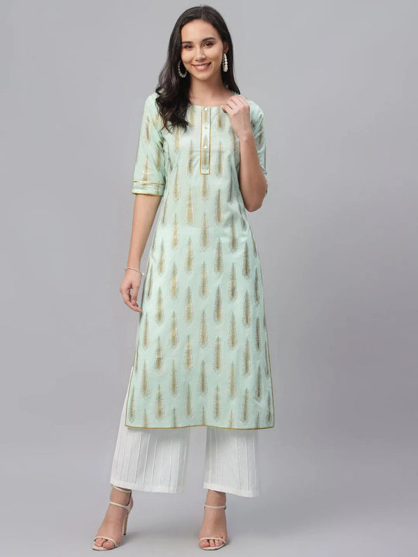 Multicoloured Printed Cotton Kurta - Jashvi