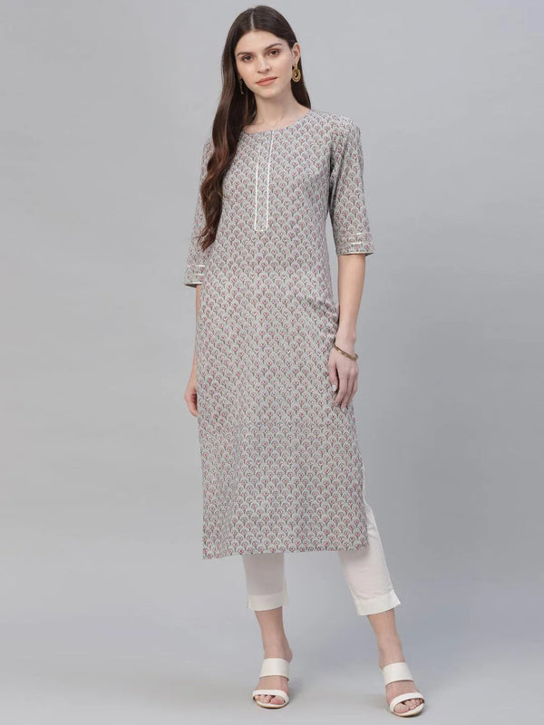 Multicoloured Printed Cotton Kurta - Jashvi